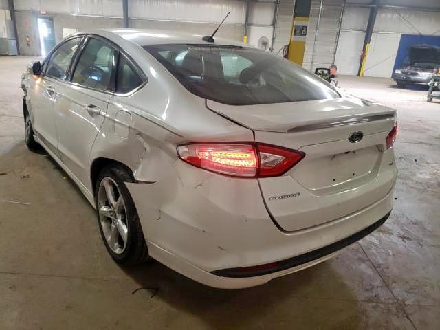 3FA6P0H77ER106563 - 2014 FORD FUSION SE WHITE photo 3