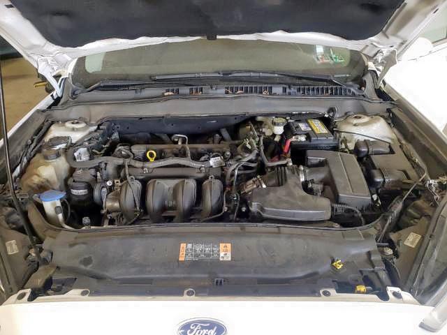 3FA6P0H77ER106563 - 2014 FORD FUSION SE WHITE photo 7