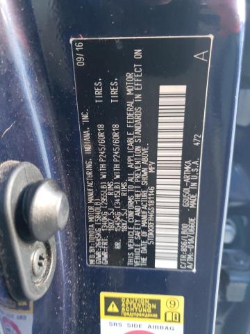 5TDKKRFH4GS181146 - 2016 TOYOTA HIGHLANDER XLE BLUE photo 12