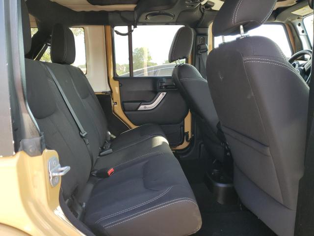1C4BJWEG3EL236923 - 2014 JEEP WRANGLER U SAHARA YELLOW photo 10