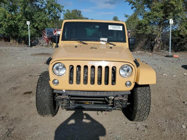 1C4BJWEG3EL236923 - 2014 JEEP WRANGLER U SAHARA YELLOW photo 5