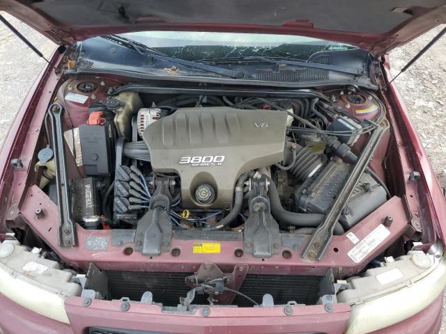 2G4WF5217X1587156 - 1999 BUICK REGAL GS BURGUNDY photo 11