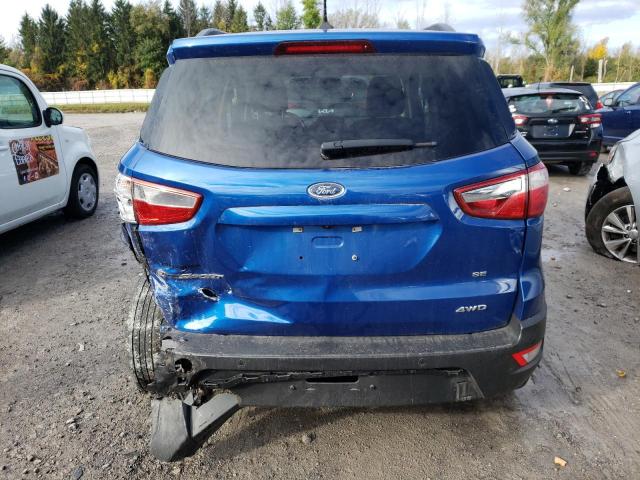 MAJ6S3GL6LC355074 - 2020 FORD ECOSPORT SE BLUE photo 6