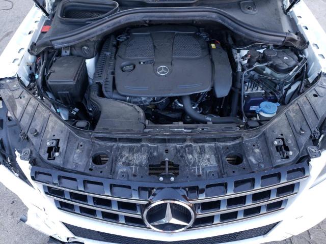 4JGDA5HB4EA372648 - 2014 MERCEDES-BENZ ML 350 4MATIC WHITE photo 11