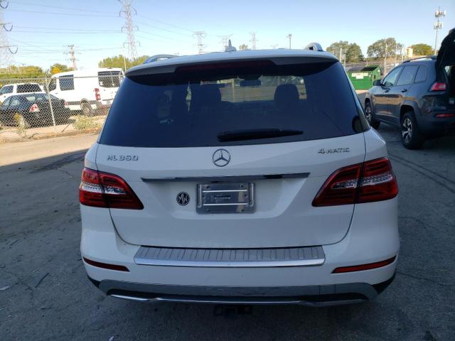 4JGDA5HB4EA372648 - 2014 MERCEDES-BENZ ML 350 4MATIC WHITE photo 6