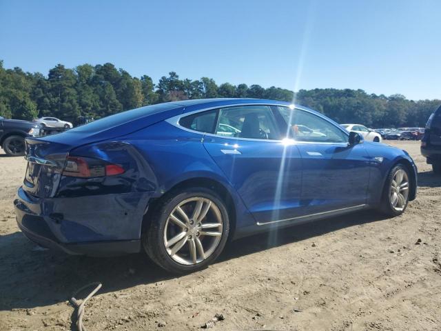 5YJSA1E24FF104815 - 2015 TESLA MODEL S أزرق صورة 3