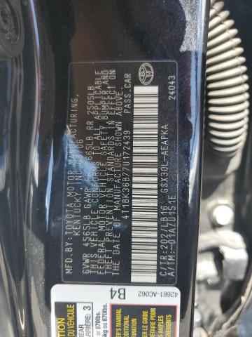 4T1BK36B77U172439 - 2007 TOYOTA AVALON XL BLACK photo 12