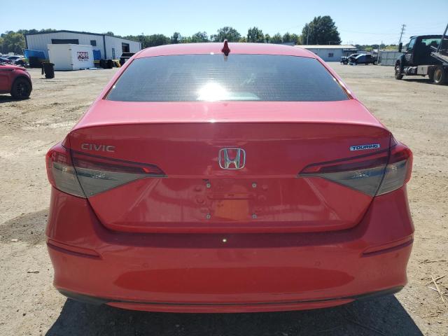 2HGFE1F94NH304881 - 2022 HONDA CIVIC TOURING RED photo 6