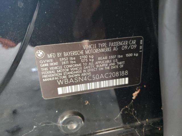 WBASN4C50AC208188 - 2010 BMW 550 GT BLACK photo 12