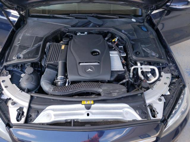 55SWF4KB1HU208625 - 2017 MERCEDES-BENZ C 300 4MATIC BLUE photo 11