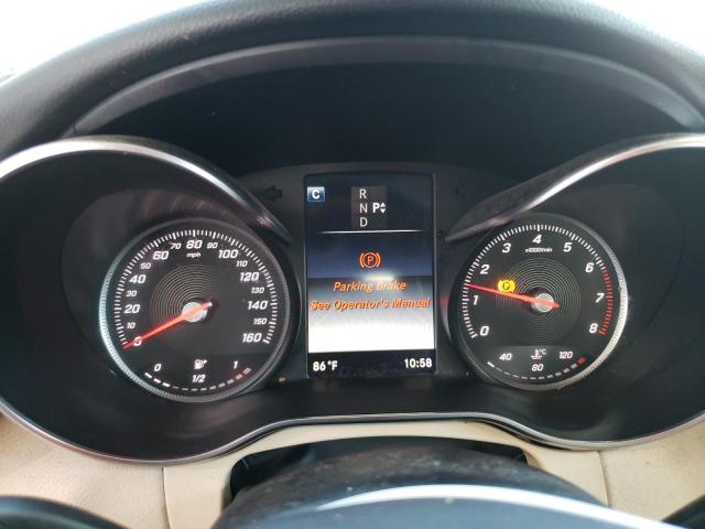 55SWF4KB1HU208625 - 2017 MERCEDES-BENZ C 300 4MATIC BLUE photo 9