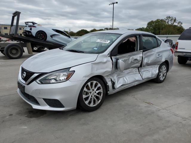 3N1AB7AP1KY354754 - 2019 NISSAN SENTRA S SILVER photo 1