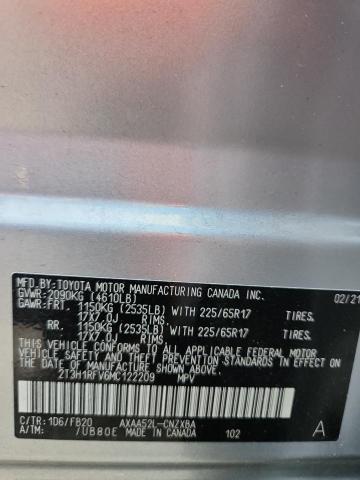 2T3H1RFV6MC122209 - 2021 TOYOTA RAV4 LE SILVER photo 13