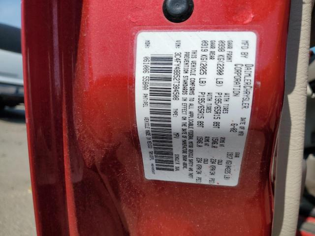 3C4FY48B52T384508 - 2002 CHRYSLER PT CRUISER CLASSIC 红色 照片 12