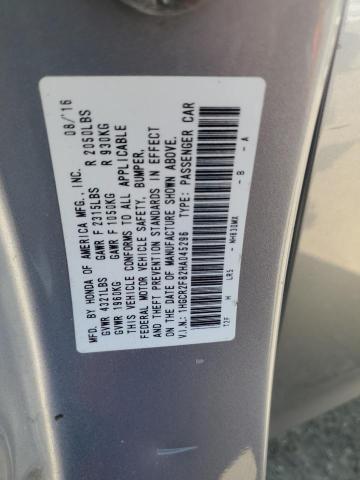 1HGCR2F82HA045296 - 2017 HONDA ACCORD EXL SILVER photo 12