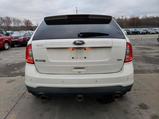 2FMDK3JC1BBA36122 - 2011 FORD EDGE SEL WHITE photo 6