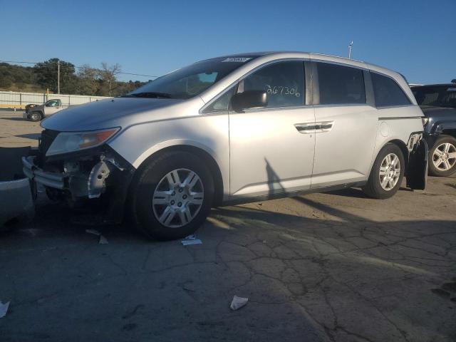 5FNRL5H24DB077401 - 2013 HONDA ODYSSEY LX SILVER photo 1