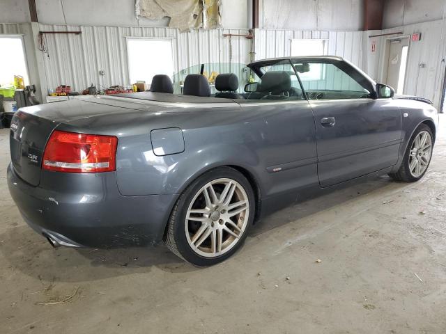 WAUDF48H89K010713 - 2009 AUDI A4 2.0T CABRIOLET QUATTRO GRAY photo 3