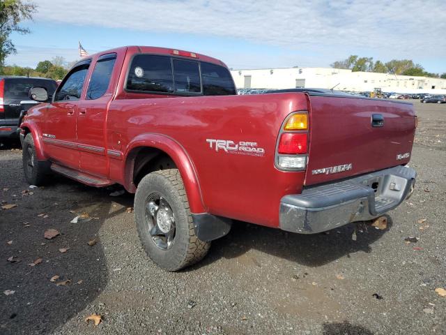 5TBBT4813YS054429 - 2000 TOYOTA TUNDRA ACCESS CAB LIMITED RED photo 2
