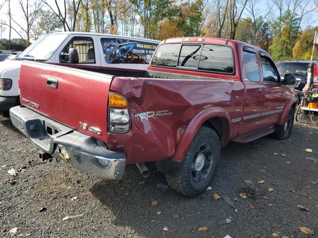 5TBBT4813YS054429 - 2000 TOYOTA TUNDRA ACCESS CAB LIMITED RED photo 3
