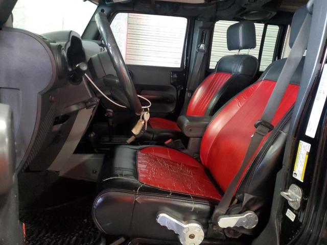 1J4GA59108L621845 - 2008 JEEP WRANGLER U SAHARA BLACK photo 7