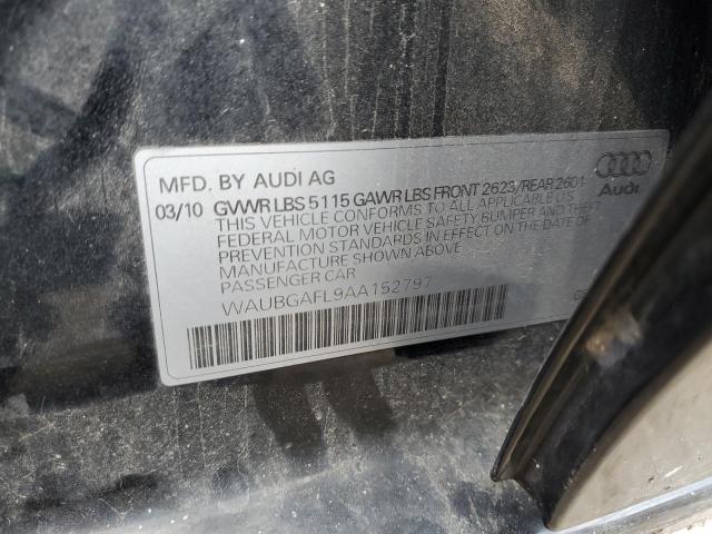 WAUBGAFL9AA152797 - 2010 AUDI S4 PREMIUM PLUS BLACK photo 12