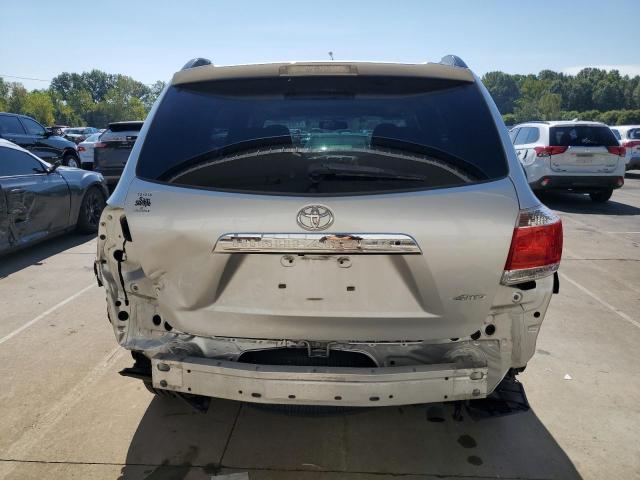 5TDBK3EH7DS203358 - 2013 TOYOTA HIGHLANDER BASE Gris photo 6
