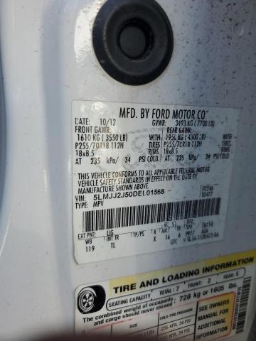 5LMJJ2J50DEL01568 - 2013 LINCOLN NAVIGATOR WHITE photo 13