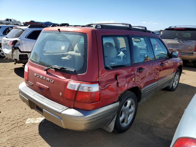 JF1SF65562H753654 - 2002 SUBARU FORESTER S RED photo 3
