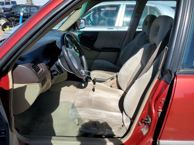 JF1SF65562H753654 - 2002 SUBARU FORESTER S RED photo 7