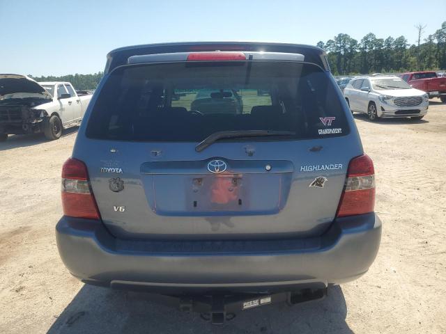 JTEGP21A740013634 - 2004 TOYOTA HIGHLANDER BASE أزرق صورة 6