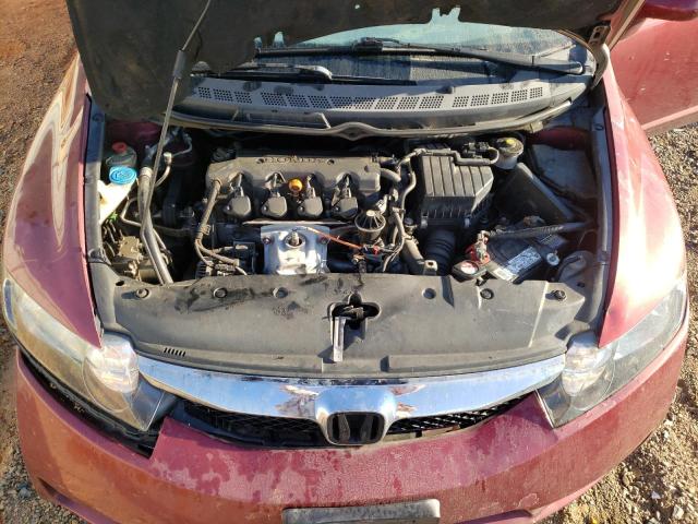 19XFA1F96AE052602 - 2010 HONDA CIVIC EXL MAROON photo 11