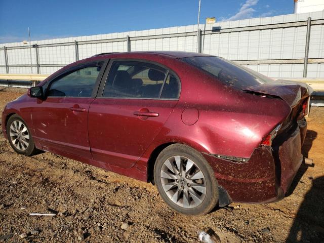 19XFA1F96AE052602 - 2010 HONDA CIVIC EXL MAROON photo 2