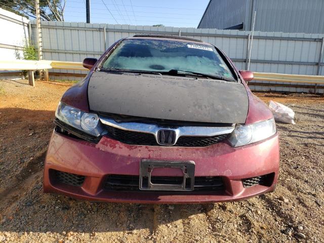 19XFA1F96AE052602 - 2010 HONDA CIVIC EXL MAROON photo 5