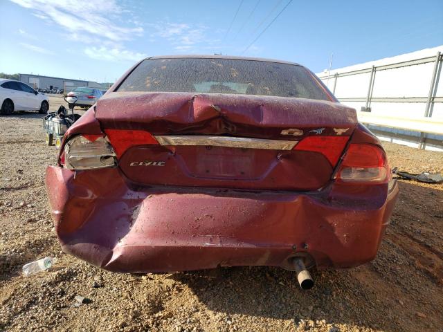 19XFA1F96AE052602 - 2010 HONDA CIVIC EXL MAROON photo 6