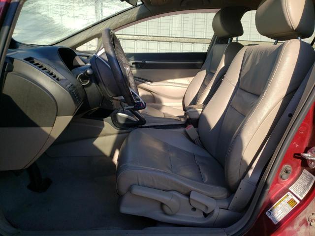 19XFA1F96AE052602 - 2010 HONDA CIVIC EXL MAROON photo 7