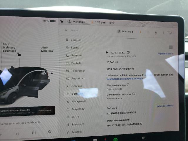 5YJ3E1EA7MF922455 - 2021 TESLA MODEL 3 GRAY photo 9