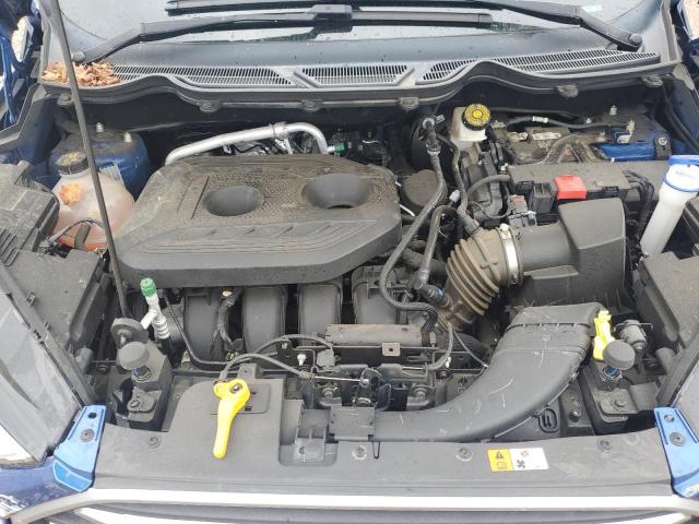 MAJ6S3GL5KC282617 - 2019 FORD ECOSPORT SE BLUE photo 12
