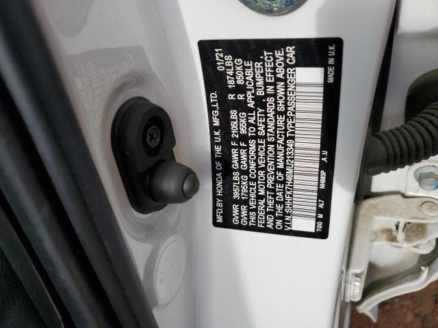 SHHFK7H46MU213349 - 2021 HONDA CIVIC SPORT 白色 照片 13