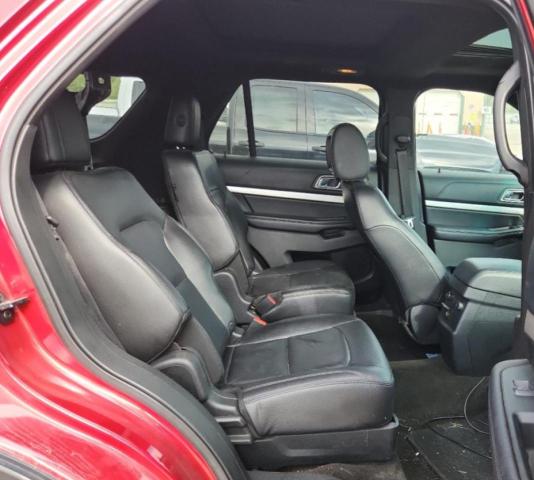 1FM5K8D87GGB17277 - 2016 FORD EXPLORER XLT RED photo 10