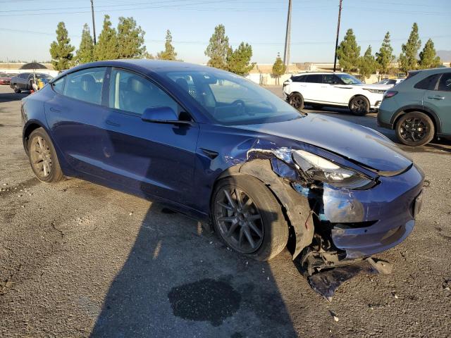 5YJ3E1EA6NF115510 - 2022 TESLA MODEL 3 BLUE photo 4