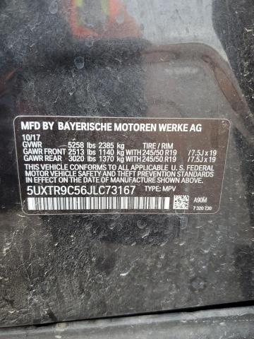 5UXTR9C56JLC73167 - 2018 BMW X3 XDRIVE30I CHARCOAL photo 14