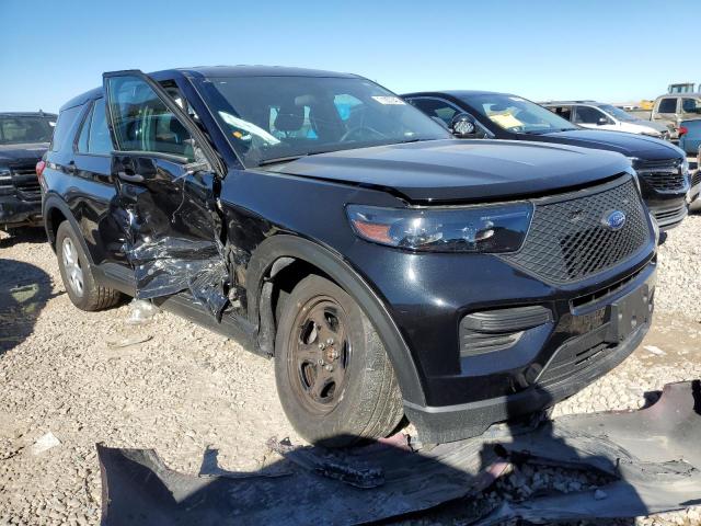 1FM5K8AB0NGB76877 - 2022 FORD EXPLORER POLICE INTERCEPTOR BLACK photo 4
