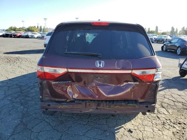 5FNRL5H95CB138427 - 2012 HONDA ODYSSEY TOURING BURGUNDY photo 6