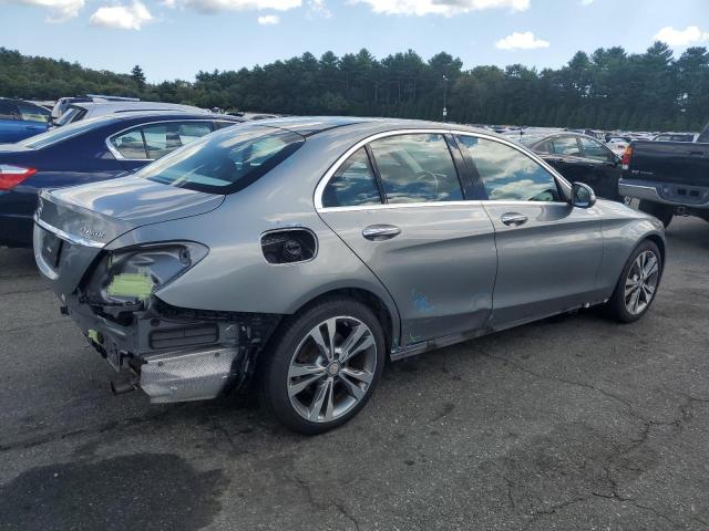 55SWF4KB9FU061905 - 2015 MERCEDES-BENZ C 300 4MATIC SILVER photo 3