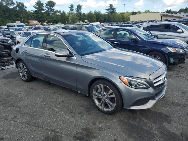 55SWF4KB9FU061905 - 2015 MERCEDES-BENZ C 300 4MATIC SILVER photo 4