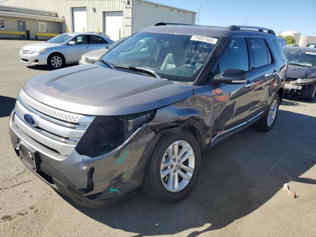 1FM5K7D86EGB79244 - 2014 FORD EXPLORER XLT GRAY photo 1