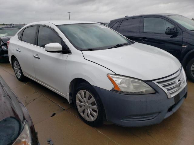 3N1AB7AP7FL670825 - 2015 NISSAN SENTRA S WHITE photo 4