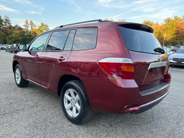 5TDJK3EH9AS037318 - 2010 TOYOTA HIGHLANDER SE RED photo 3