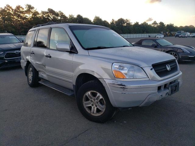 2HKYF18673H509512 - 2003 HONDA PILOT EXL SILVER photo 4